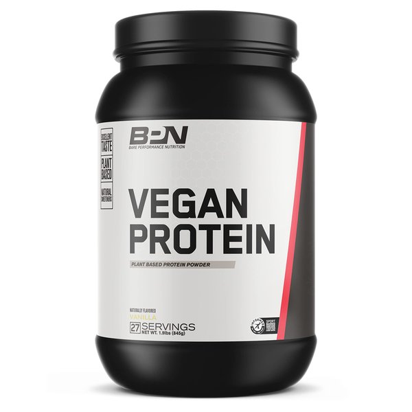 BARE PERFORMANCE NUTRITION Vegan Protein, Plant Based Protein, Pea Protein, Watermelon Protein and Pumpkin Protein, Naturally Sweetened and Flavored (Vanilla)