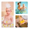 60 PCS Rubber Ducks Bath Toys Mini Ducks Float and Fun Squeak for Baby Kids Bath Toy Shower Decorations Birthday Party Carnival Game Gift
