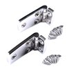 Mxeol Boat Shortside Hinge Flush Hatch Compartment Hinges Stainless Steel Five Holes Boat Door Hinges 3" x 1-1/2" W/Screws Pair