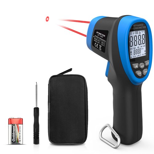 BTMETER BT-1500 Non-Contact Pyrometer 30:1 Industrial Laser Thermometer Gun, -58℉ to 2732℉ (-50℃ ...