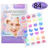 SBHEANGBA Pimple Patches for Face 84 Count Acne Patches for Face, Colorful Star Pimple Patch with Tea Tree Oil，Hydrocolloid Acne Patches Acne Patch Zit Patches for Face