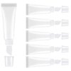 Qusmeiyici 20PCS Empty Lip Gloss Tubes 10ml/15ml Clear Lip Gloss Tubes Mini Makeup Containers Refillable Squeeze Tubes for Lip Gloss - Mini Cosmetic Soft Tubes for DIY Lip Gloss and Travel Toiletries