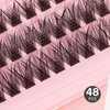 False Eyelashes Natural style, Multipack False Eyelashes, Lash Clusters, Lengthening Wisps', 10mm-12mm-14mm-16mm, Includes 4 Assorted Lengths Wisps, Contact Lens Friendly (Tight)