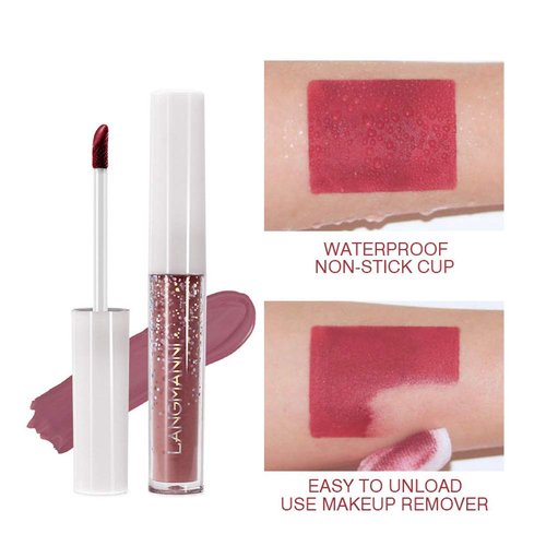 WAQIA 24Pcs Matte Liquid Lipstick Set Waterproof Lip Gloss Kit Long Lasting Lipgloss Kit