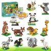MJDDJA Party Favor for Kids, Mini Animals Building Blocks Sets Goodie Bags Stuffers for Kid, Small Toy Prizes, 12Pack Kit Birthday Party Favor Gifts Toys for Ages 8-13