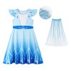 WonderBabe Princess Costumes Birthday Party Dress Up for Little Girls Princess Dresses Fancy Dress Up Clothes for Christmas Party Cosplay size 2-3t