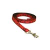 XSmall Paws & Bones/Poppy Dog Leash: 1/2" Wide, 4ft Length - Made in USA.