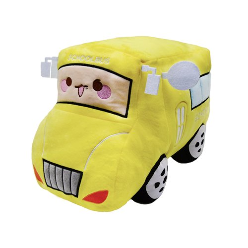 Soft Plush School Bus Stuffed Car Toy Super Cute Yellow Truck plushie Excellent Gifts for Kids or Birthday Party 11 Inches