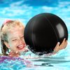 Sinmoe 12 Pieces Halloween Inflatable Decorations Solid Beach Ball Inflatable Beach Ball Swimming Pool Party Ball for Summer Beach, Pool and Halloween Party Favor, Beach suppy(16 Inch, 24 Inch,Black)