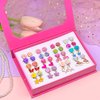 EleMirsa 16 Pairs Girl Clip On Earrings Little Girl Princess Clip on Earrings Dress Up Pretend Play Earrings Jewelry Set for Toddlers Kids(16 Pairs)