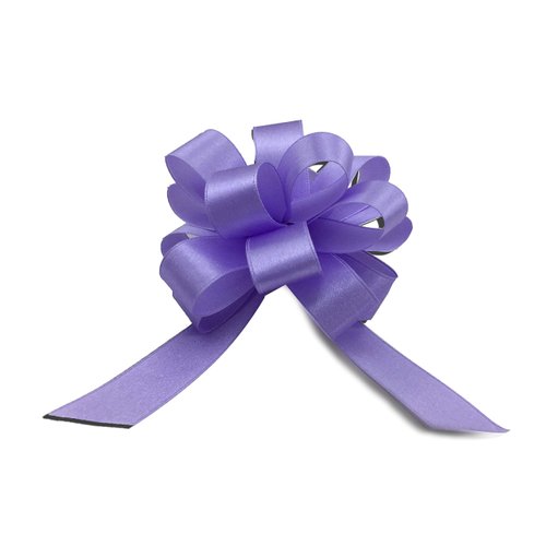 Lavender Satin Easter Pull Bows - 4" Wide, Set of 10, Silky Fabric Gift Bows, Christmas, Gift Basket, Wreath, Mother's Day, Wedding, Baby Shower, Party Favor Decor, Birthday