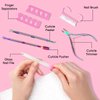 XIFEPFR Cuticle Remover Kit - Cuticle Remover Cream & Cuticle Oil, Rose Flavor Cuticle Care Kit with Cuticle Trimmer Cuticle Pusher Cuticle Nipper for Manicure, Removedor de Cuticula for Nail Care