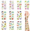 Insect Temporary Tattoo for Kids,10 Sheets Luminous Cute Reptile Bug Nature Waterproof Glow In The Dark Tattoo Sticker for Birthday Party Favors Goodie Bags Stuffers Party Fillers