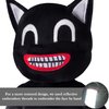 NICERINC Black Cartoon Cat Plush Stuffed Toy, Soft & Embrace Animal Cat Plush Toys, Child Plush Doll, Kids Birthday Gifts