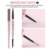 TurritopsisD 1-Pack Eyebrow Pencil & Brow Razor with Comb kit, Dual-ends Easy to Color Waterproof Long-lasting Makeup Natural Eye Brows Looking (Khaki Brown)
