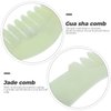 Healeved 4PCS Scalp Comb Natural Jade Gua Sha Comb Scalp Massage Comb Detoxing Comb Head Massage Comb Jade Comb for Scalp Facial Massage Relaxation