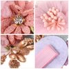 9Pcs Flower Hair Clips Artificial Rose Hair Barrettes Floral Wedding Beach Party Decor Hair Accessories for Women Girls