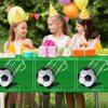 durony 2 Packs Soccer Table Covers Plastic Soccer Party Tablecloths for Soccer Event, Soccer Party Supplies Set Birthday Party Outdoor School Event Decorations