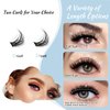 Lash Clusters 84 Pcs Cluster Lashes Individual Lashes DIY Lash Extension Lashes That Look Like Extensions Wispy Lashes Eyelash Clusters Thin Band & Soft (Cloudy 3D-Fluffy,D-8-16mix)