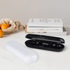 Fowecelt 2 Pack Electric Toothbrush Travel Case for Oral-B Pro and Other Electric Toothbrush, Portable Travel Toothbrush Holder (Black & White)