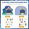 WhatSign Nativity Crafts for Kids - 24PCS Nativity Scene Stickers Crafts DIY Nativity Stickers Ornament Religious Craft Kits Christmas Tree Decor Christmas Gifts for Kids Classroom Party Favors