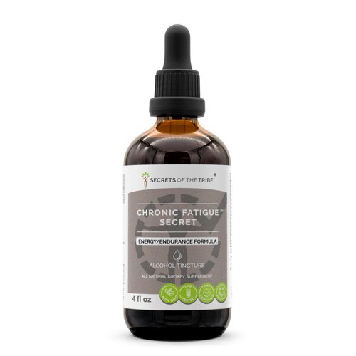 Secrets of the Tribe - Chronic Fatigue Secret, Herbal Supplement Blend Drops Alcohol Liquid Extract, Energy/Endurance Formula (4 fl oz)