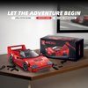 VGD Car Building Kit with Display Case, Cool Collectible Model Super Race Car Building Blocks Set, 1:24 Scale Collectible Model Cars Set for Kids Boys Girls Adults Sportscar Lovers Kids - 322PCS