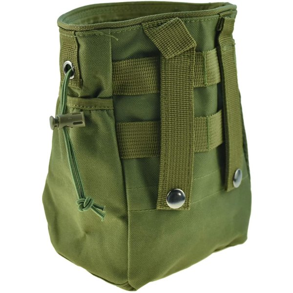 Tactical Molle Drawstring Magazine Dump Pouch, Military Adjustable Belt Utility Fanny Hip Holster Bag Outdoor Ammo Pouch (Olive drab)