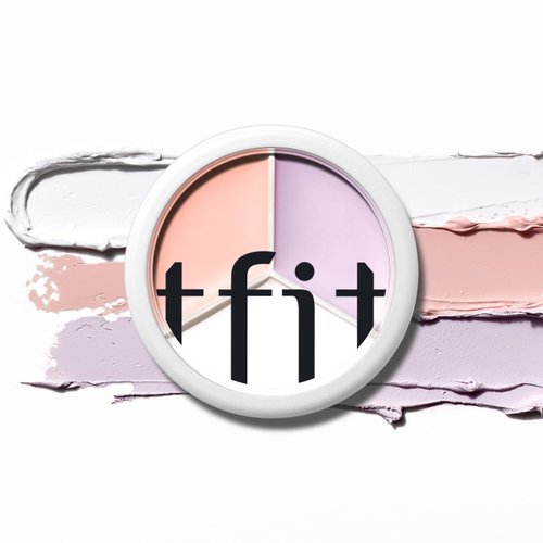 TFIT Cover Up Pro Concealer Palette - 3-in-1 Full Coverage Color Correcting Cream (Hydrating, 0.52 Oz) for Dark Circles, Spots, Puffiness (B01 Corrector, 0.52 Oz)