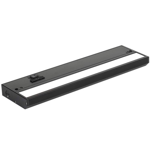 NSL LED Under Cabinet Lighting Dimmable Hardwired or Plugged-in Installation - 3 Color Temperature Slide Switch - Warm White (2700K), Soft White (3000K), Cool White (4000K) - 12 Inch Black Finish
