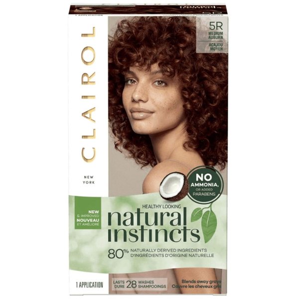 Clairol Natural Instincts Hair Color, [5R] Medium Auburn 1 Each (Pack of 5)
