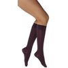 JOBST Opaque Knee High with SoftFit Technology Band, 15-20 mmHg Compression Stockings, Closed Toe, Medium, Cranberry
