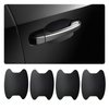 Dickno 4PCS Car Door Handle Sticker, Non-Marking Carbon Fiber Auto Door Handle Protective Films, Anti-Scratch Automotive Door Cup Protector, Universal Vehicle Decor Accessories (Black)