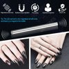 ZIRATONES Cat Eye Magnet for Nails, 5.9inch Super Long Double-head Nail Polish Magnet Pens Magnet Stick 3D Magnetic Cat Eye Gel Polish Nail Art Tool, for Home DIY, Salon, Studio