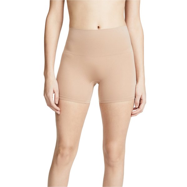 Yummie Women's Ultralight Seamless Shapewear Short, Almond, 1X/2X