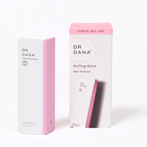Dr. Dana Nail Buffing Block Set - Gently Smooth, Shine, and File Natural Nails with Professional Buffer (3 Sided Grit) - Also Includes Replacement Grits - Ideal for Fingernail & Toe