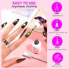 Makartt Gel Nail Polish Magnetic Cat Eye Yellow Purple Sliver Rose Red Green 9D Black Hole Gel Polish with Magic Effect 8ml 6 Colors with Magnet Stick Soak Off Manicure DIY Nail Art Designs
