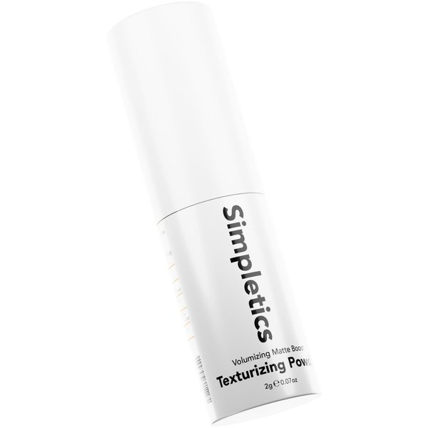 Simpletics Texturizing Powder - All Natural, 4 Ingredient Nourishing Formula with Rice Starch - Chemical Free - Gives Volumized, Texturized, Matte Finish to Men & Women