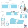 Andaz Press Twinkle Twinkle Little Star Baby Blue Baby Shower Collection, Water Bottle Labels, 20-Pack