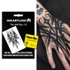 INKARTLINK Temporary Tattoos, Semi Permanent Tattoos, Adult Art Designs, Waterproof Temporary Tattoos, Party Favors, Tattoo Stickers Realistic, No Adhesive, Lasts 1-2 Weeks (Tribal Totem)