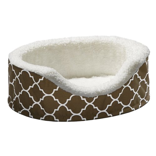 MidWest Homes for Pets Orthoperdic Egg-Crate Nesting Pet Bed w/ Teflon Fabric Protector, Small Brown