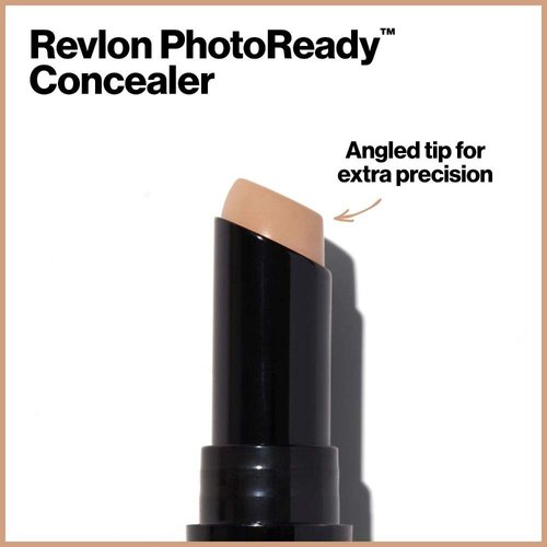 Revlon PhotoReady Concealer Stick, Creamy Medium Coverage Color Correcting Face Makeup, Deep (006), 0.16 oz