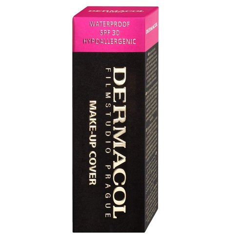 Dermacol - Mini Full Coverage Foundation 13g, Liquid Makeup Matte Foundation with SPF 30, Waterproof Foundation for Oily Skin, Acne, & Under Eye Bags, Long-Lasting Makeup Products Shade- 218