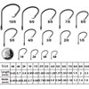 Fishing Circle Hooks Strong High Carbon Steel Offset Catfish Fishing Hooks for Bass Trout Freshwater Saltwater #6 100pcs