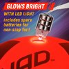 SQUAD Glow in The Dark Soccer Ball, Light Up LED Soccer Ball with 2 Lights and Pre-Installed Batteries, Official Size 5 for Teen Boys and Girls 8-14, Outside Toys for Kids