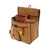 Allen Company Rival Double Compartment Shell Bag & 52 inch Waist Belt, Holds 50 Empty Hulls, Tan, Caramel Brown