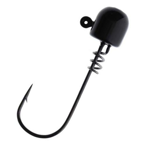 Reaction Tackle ScrewLock Ned Rig Jig Heads/Weedless Fishing Lure Jig - 3/16 - BL