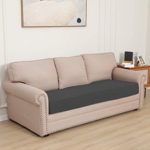 Easy-Going Stretch Cushion Cover Sofa Cushion Furniture Protector Sofa Seat Sofa slipcover Sofa Cover Soft Flexibility with Elastic Bottom(Sofa Cushion,Dark Gray)