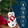 JOYIN Christmas Build Your Snowman, Santa Claus and Gingerbread Man Craft Kit, 3 Packs Christmas Craft Kit for Arts and Craft Activities, Xmas DIY Gift, Stocking Stuffers for Kids Party Favor