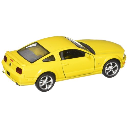 2006 Ford Mustang GT, Yellow - Kinsmart 5091D - 1/38 Scale Diecast Model Toy Car, but NO Box